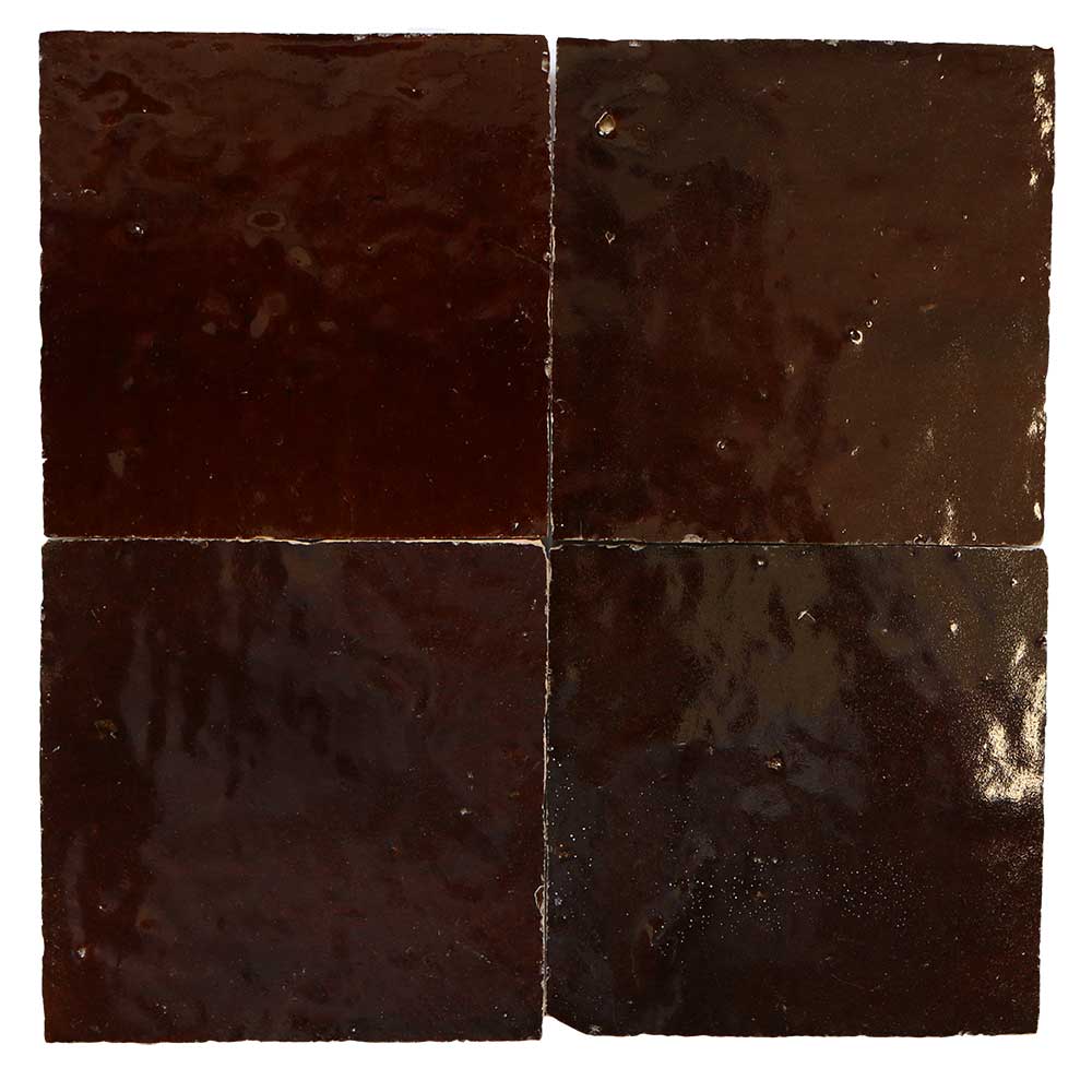 brown zellige tiles