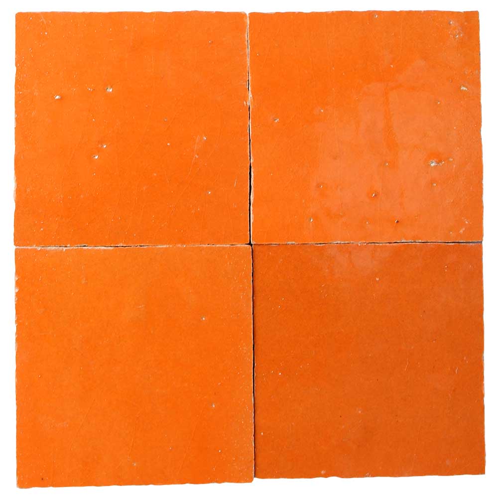 orange zellige tiles