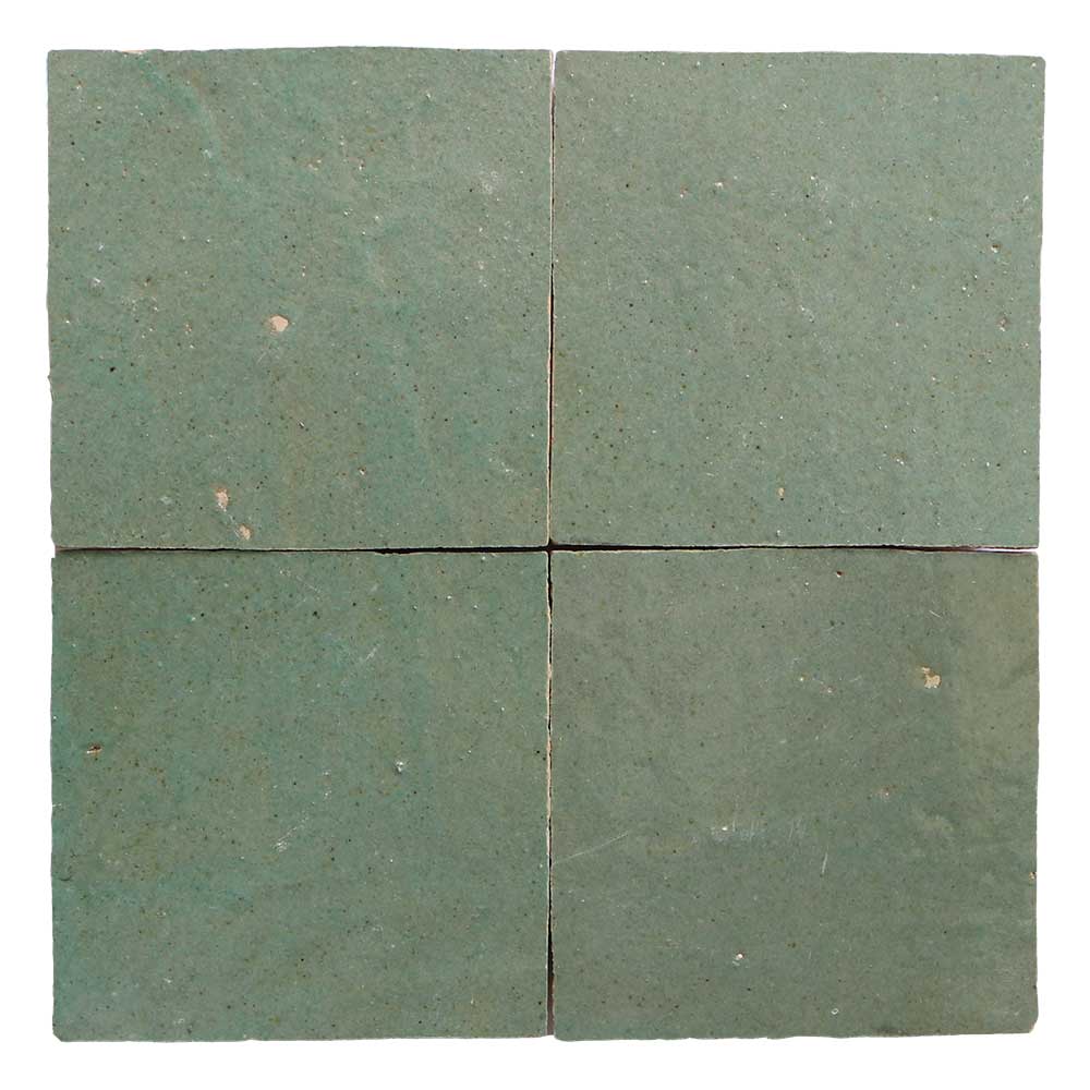 green zellige tiles